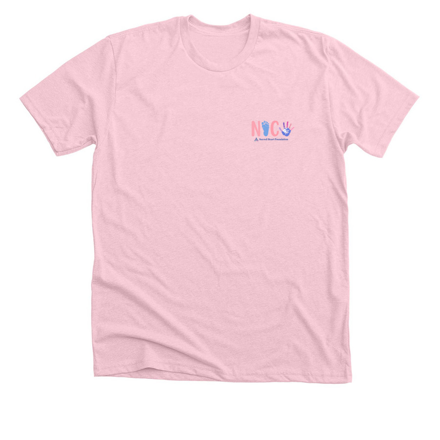NICU Awareness, a Heather Pink Premium Unisex Tee