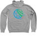 Sweatshirts Adult and Youth, a Athletic Heather Zip Up Hoodie (back-view)