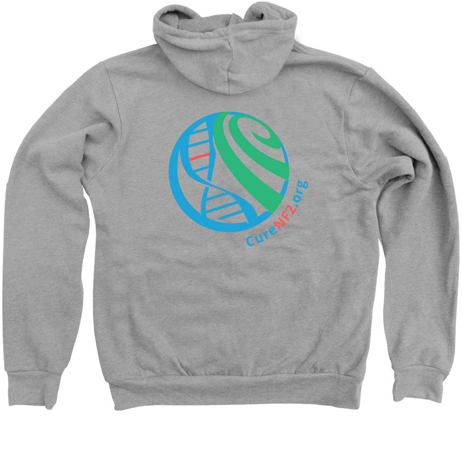 Sweatshirts Adult and Youth, a Athletic Heather Zip Up Hoodie (back-view)