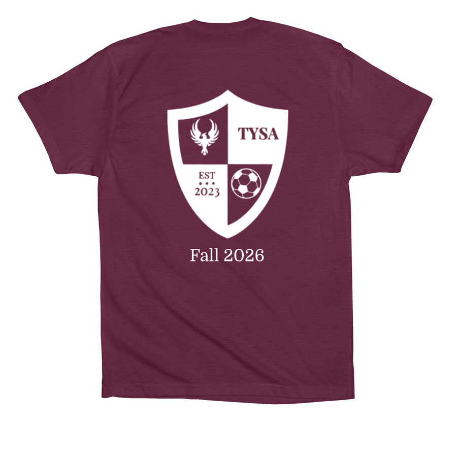 U8G Hartman/Hartman/Rohr, a Maroon Premium Cotton Tee (back-view)