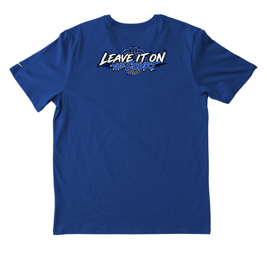 BCN Basketball, a Rush Blue Nike Dri-FIT Jersey Blend Performance Tee (back-view)