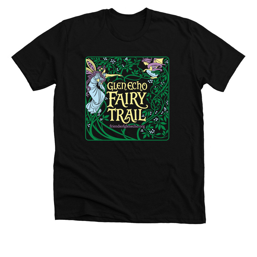Glen Echo Fairy Trail, a Solid Black Blend Premium Unisex Tee