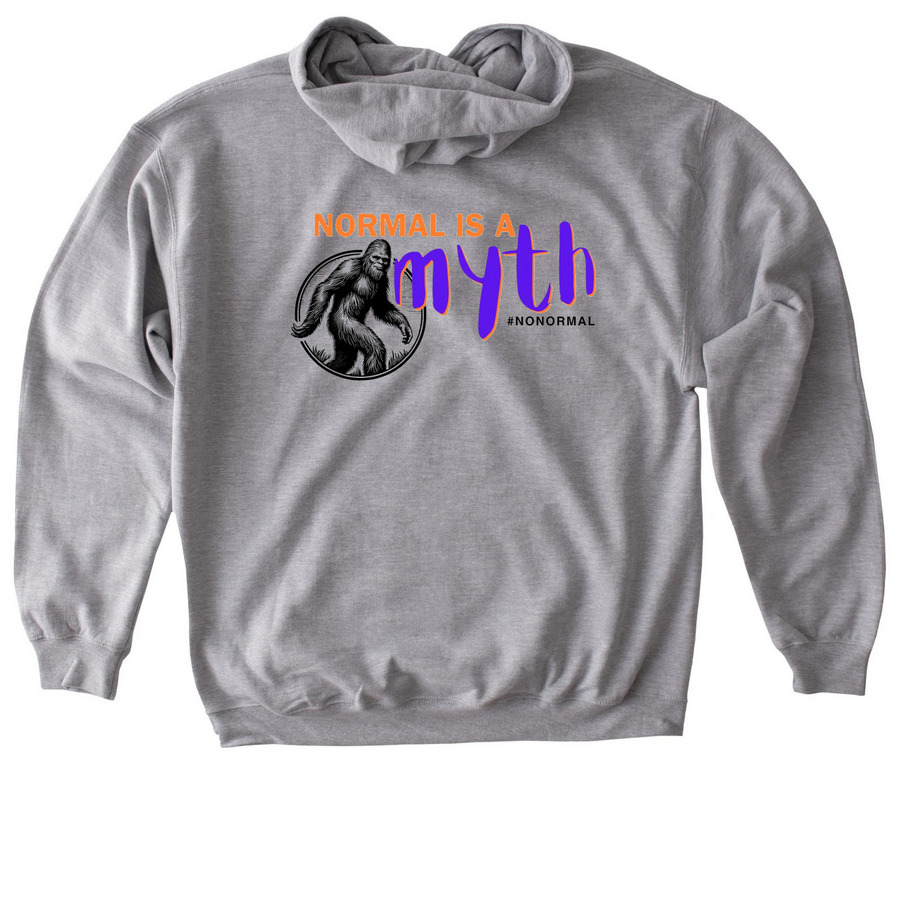 Myth, a Sport Grey Gildan Softstyle Pullover Hoodie (back-view)
