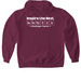 Periodic Table Shirt, a Maroon Gildan Softstyle Pullover Hoodie