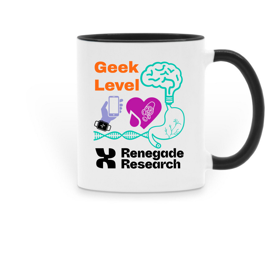 Geek Level Mugs Fundraiser, a Black Two-Tone Ceramic Mug