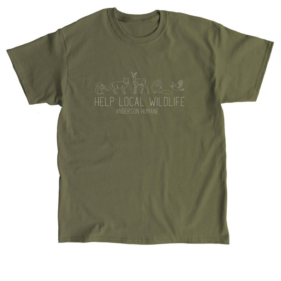 Help Local Wildlife, a Military Green Classic Unisex Tee