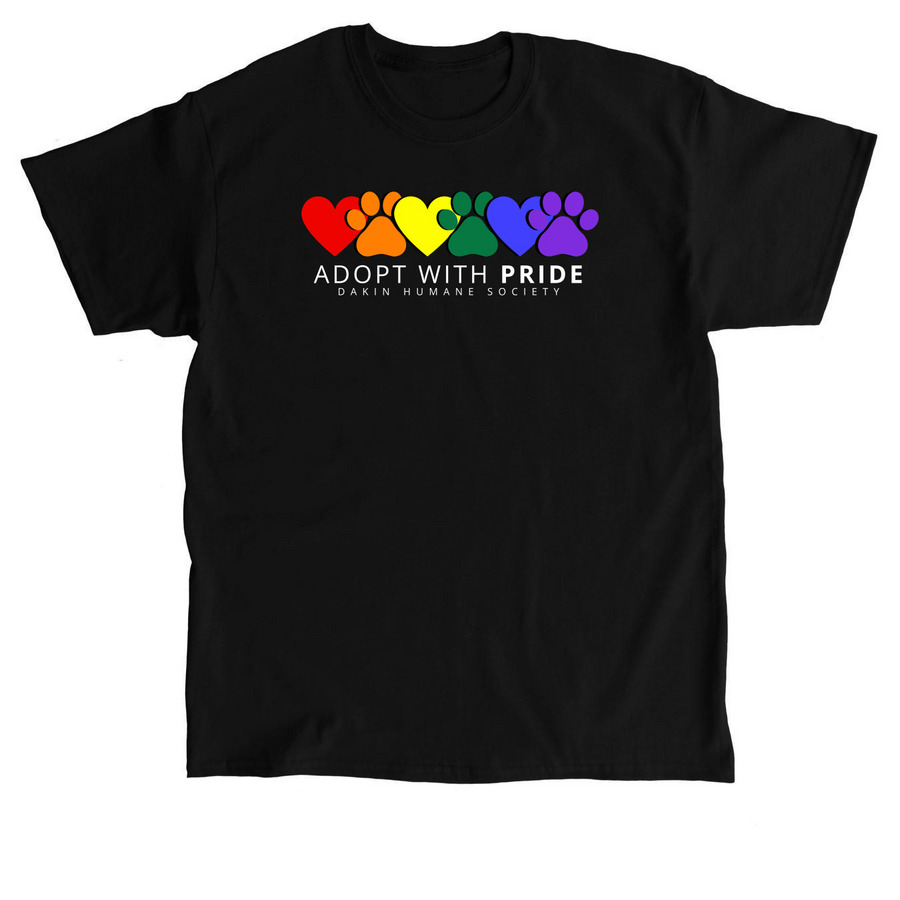 Adopt with PRIDE, a Black Classic Unisex Tee