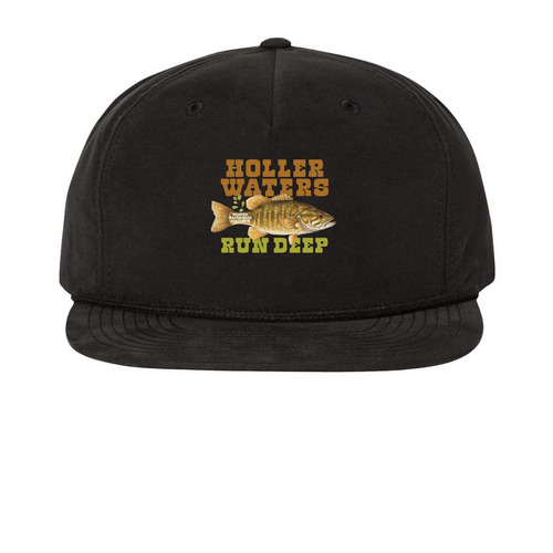 Lake & Lure, a Black Printed Umpqua Snapback Cap