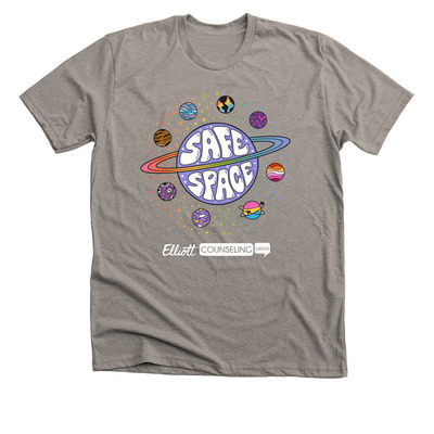 ECG IS A SAFE SPACE, a Heather Stone Premium Unisex Tee