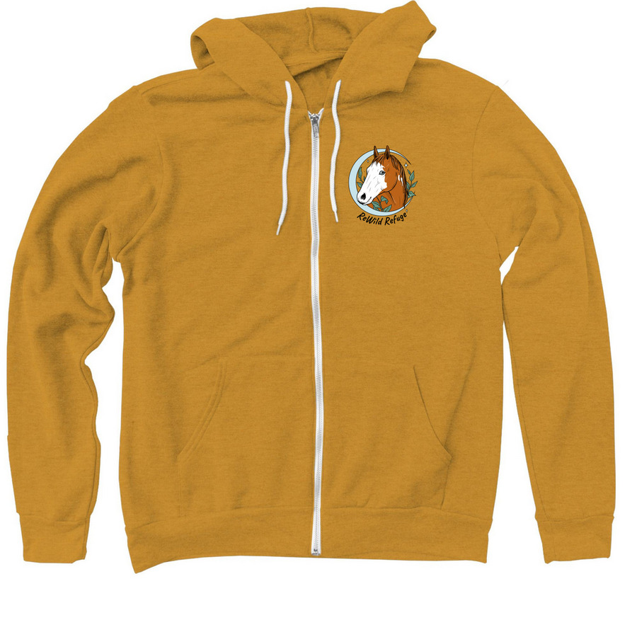 Penny Zip-Up Hoodie, a Heather Mustard Zip Up Hoodie