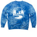 Community Vet Clinic, a Aqua Blue Tie Dye Crewneck Sweatshirt (back-view)