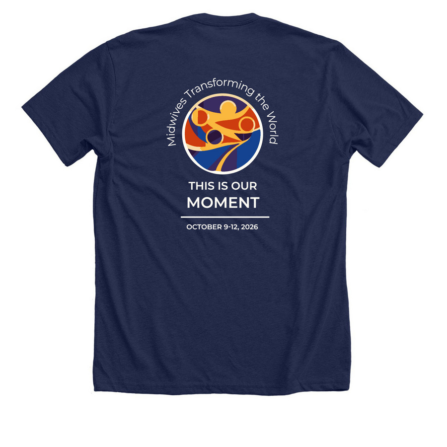 71st ACNM Annual Meeting Appeal&nbsp;, a Solid Navy Blend Premium Unisex Tee (back-view)