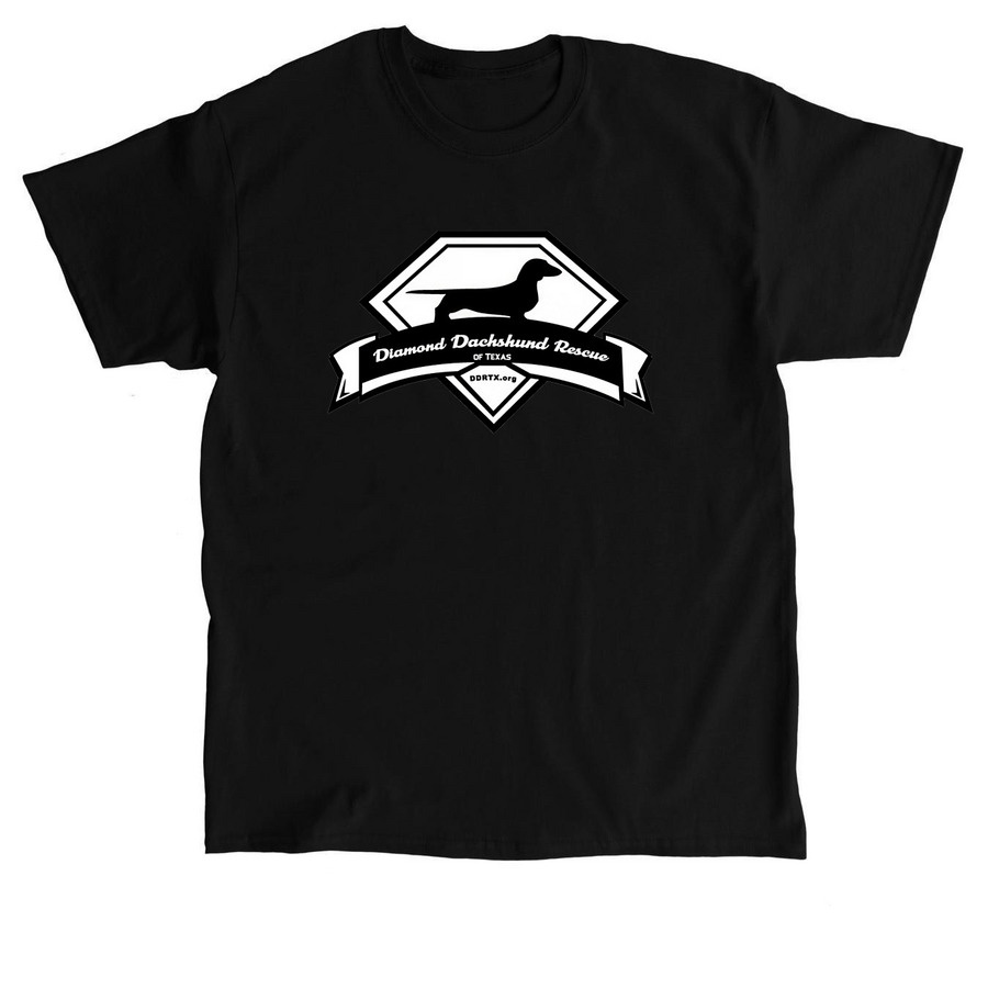 Diamond Dachshund Rescue Of Texas, a Black Classic Unisex Tee