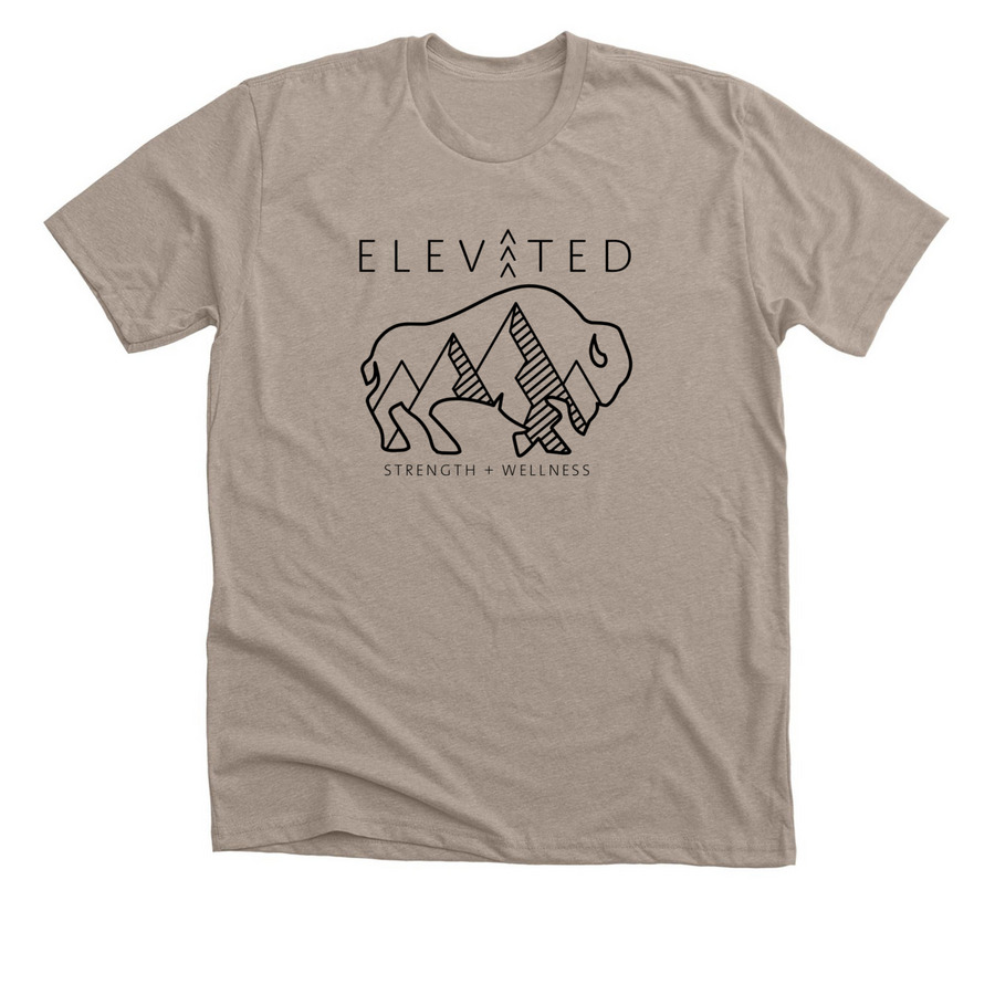 Buffalo Wellness V2, a Heather Stone Premium Unisex Tee