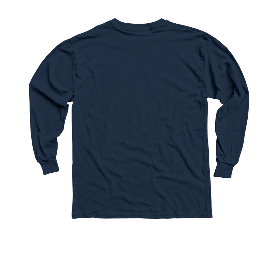 Love to Learn, Learn to Love, a Navy Youth Long Sleeve Tee (back-view)