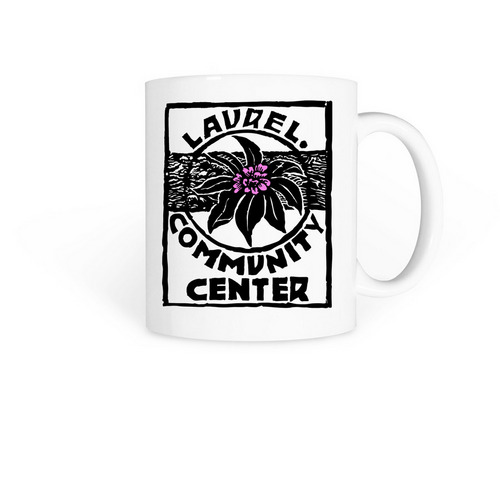 Laurel Community Center - Mugs, a White Coffee Mug