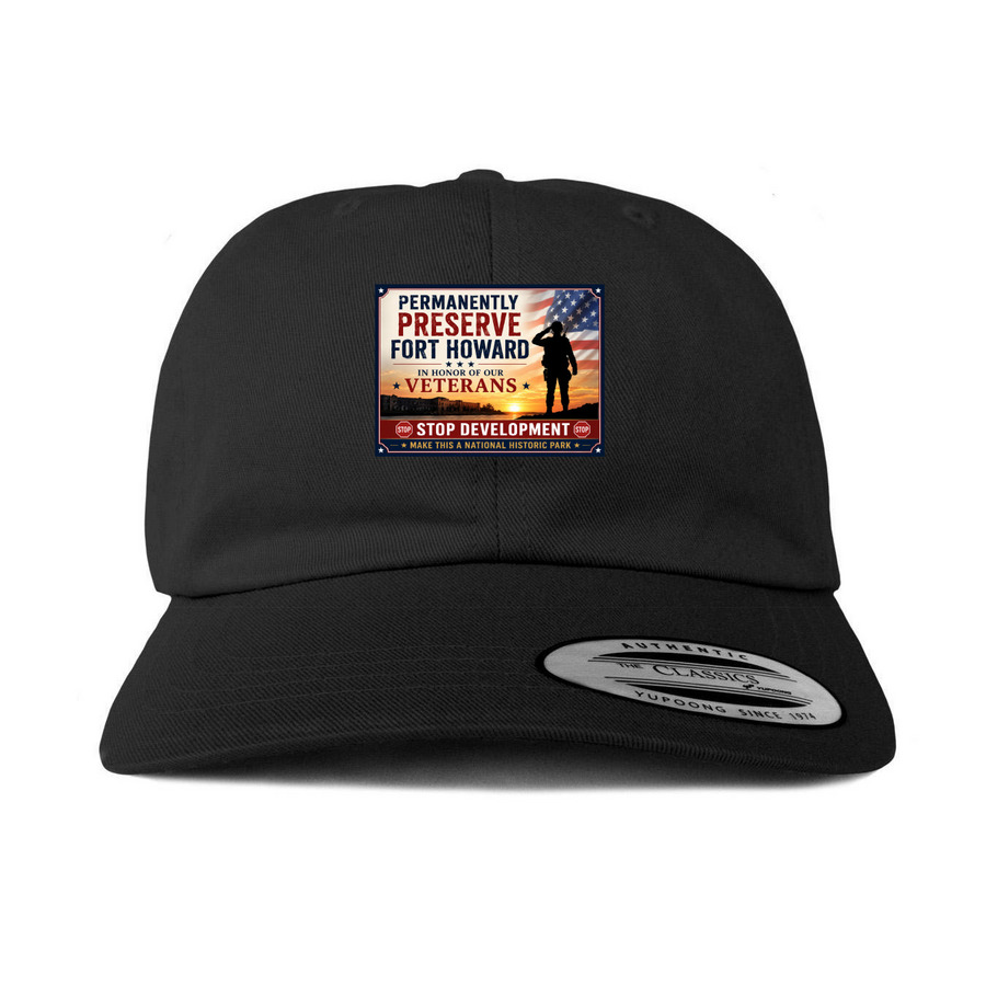 Protect Fort Howard, a Black Printed Classic Baseball Cap