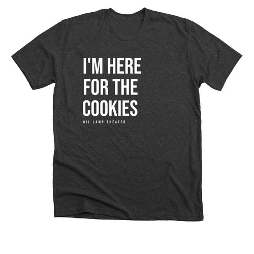 Oil Lamp Theater Cookie, a Dark Grey Heather Premium Unisex Tee