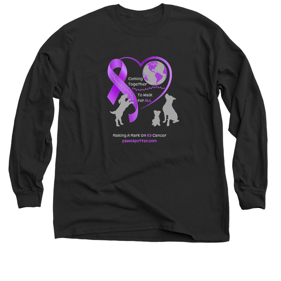 Paws4Potter's 9th Annual Dog Walk, a Black Classic Long Sleeve Tee