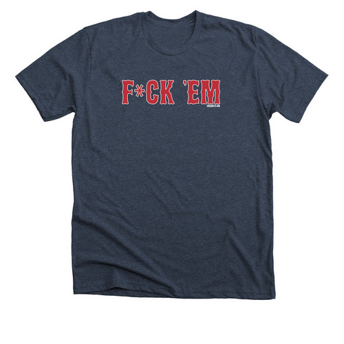 EFF 'EM, a Heather Midnight Navy Premium Unisex Tee