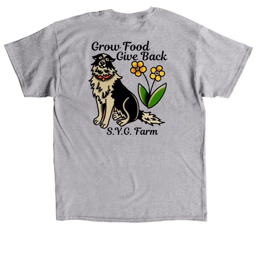 MAYBELLE, a Sport Grey Classic Unisex Tee (back-view)