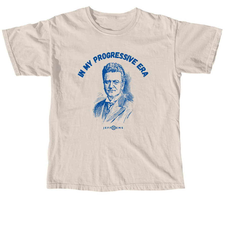 "Fighting Bob" progressive era shirt, a Ivory Comfort Colors Unisex Tee