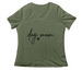 Dog Mom Club, a Military Green Women's Relaxed V-Neck Tee
