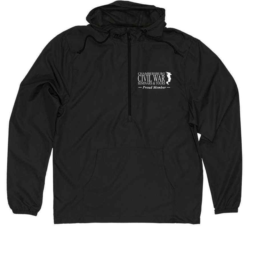 Proud Member Windbreaker, a Black Quarter-Zip Windbreaker