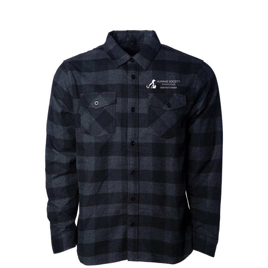FF- HSSC Winter Wear, a Charcoal Heather/ Black Unisex Flannel Shirt