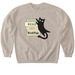Cat Book Stack - Crewneck Sweatshirt, a Sand Softstyle Crewneck Sweatshirt