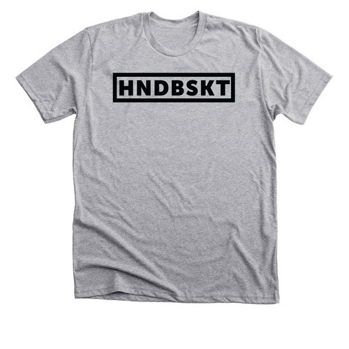 HNDBSKT Black Logo, a Athletic Heather Premium Unisex Tee
