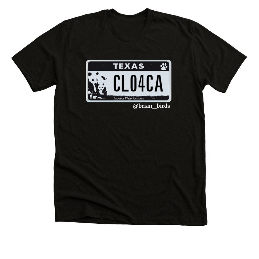 CLO4CA License Plate, a Black Heather Premium Unisex Tee