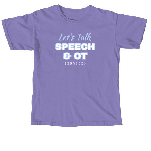 Let's Talk Supports Project Purple?, a Violet Comfort Colors Unisex Tee