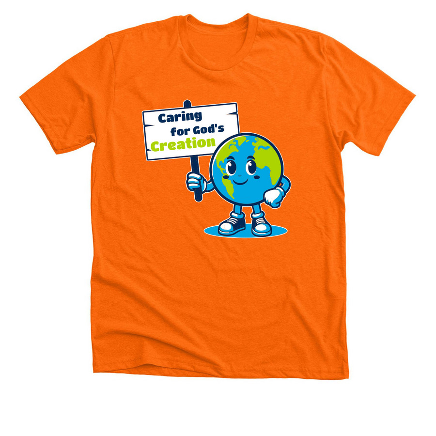Kids in Mission 2026 Adult Tee, a Neon Orange Premium Unisex Tee