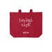 "Every Breath is a Gift!" Tote Bag, a Deep Red
