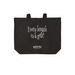 "Every Breath is a Gift!" Tote Bag, a Deep Black