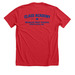 Adult CLASS Blue Pennant (Special Requests), a Heather Red Premium Unisex Tee (back-view)