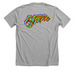 No Sleep Productions Steplo, a Athletic Heather Premium Unisex Tee (back-view)