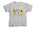Peace, Love, Cure Sarcoma Awareness, a Sport Grey Youth Unisex Tee