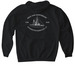 100th Anniversary Adult Pullover, a Black Gildan Softstyle Pullover Hoodie (back-view)
