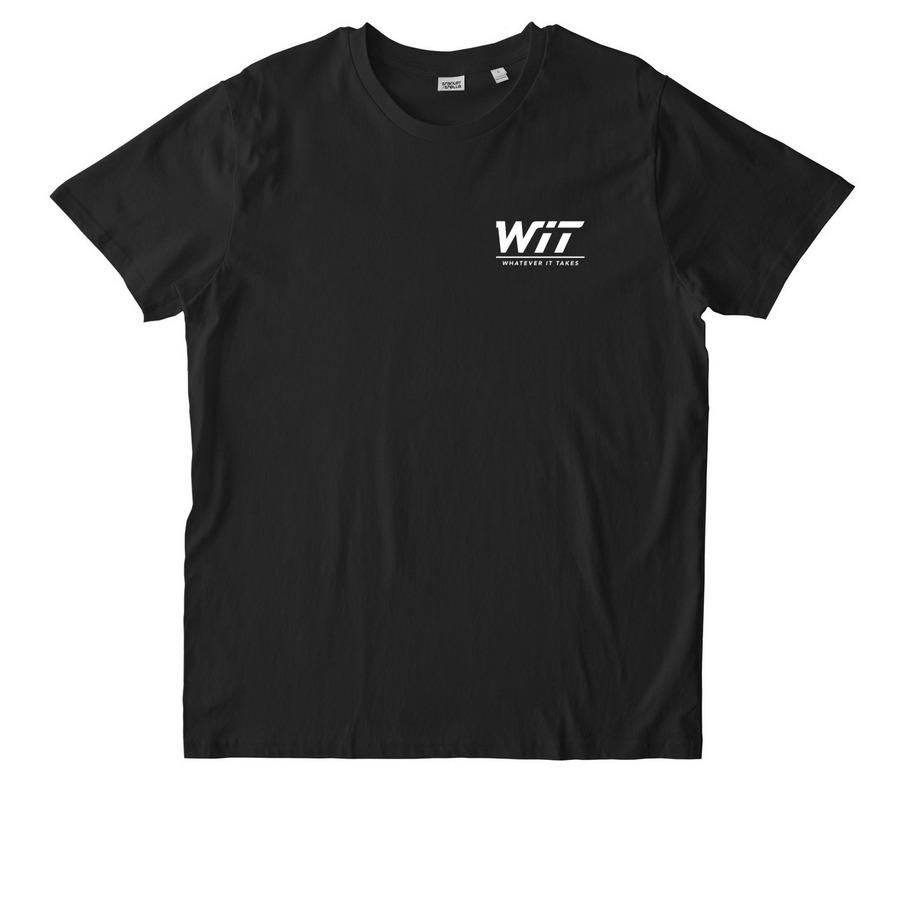 WIT Discipline Pays, a Black Stanley/Stella Unisex Rocker Tee