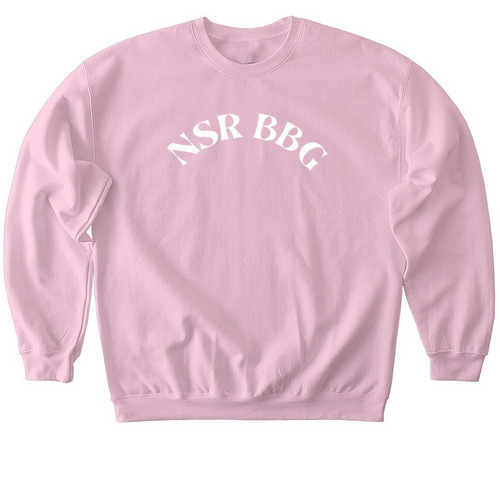 Ahavah BBG Crew, a Light Pink Softstyle Crewneck Sweatshirt