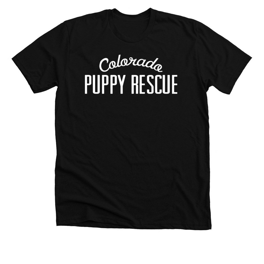 Colorado Puppy Rescue, a Solid Black Blend Premium Unisex Tee