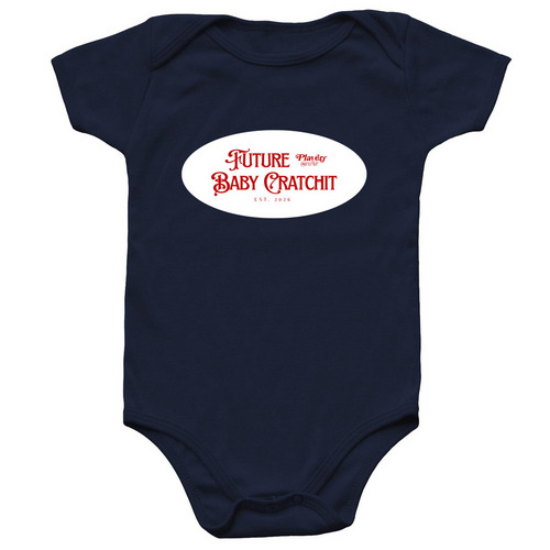 Baby Cratchit Onesie, a Navy Infant Onesie