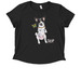 SKIP, a Deep Black Allmade Eco Triblend Women?s Scoop Neck Tee