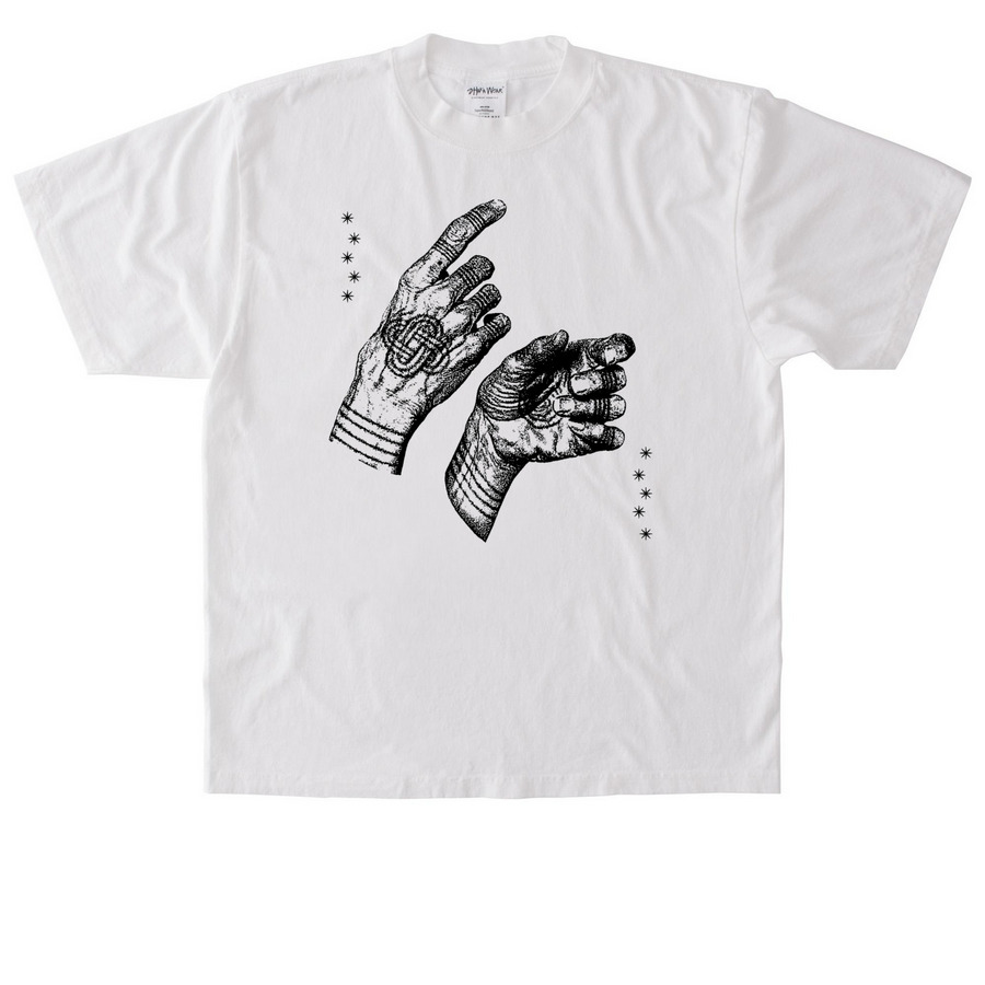 ? DREAMING OF MY ANCESTORS 01 ?, a White Heavyweight Garment Dye Tee