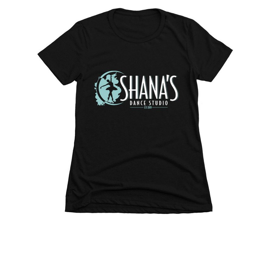 Shana's Dance Studio, a Black Women's Slim Fit Tee