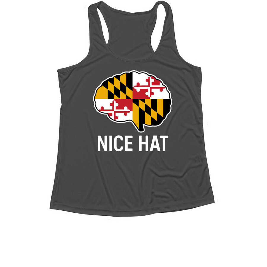 Hey, nice hat! Sporty Shirts, a Iron Grey Women's Performance Tank