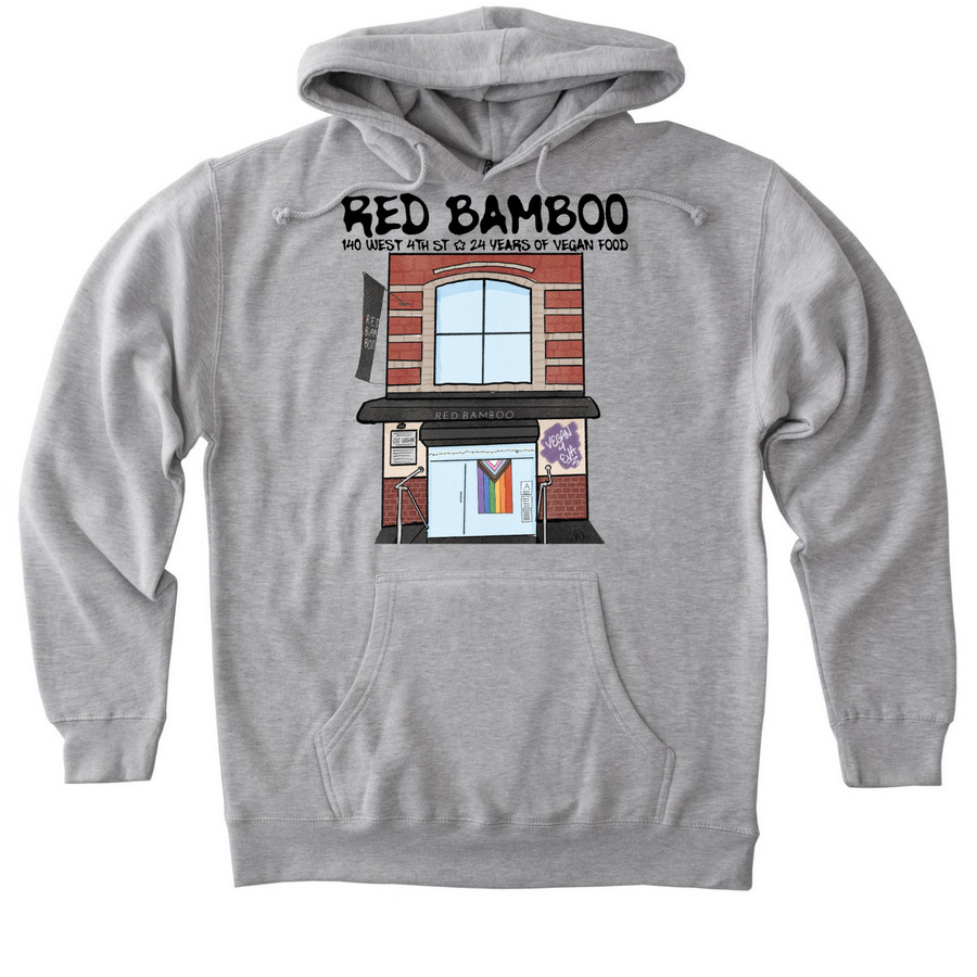 Vegan 4 Eva, a Grey Heather Heavyweight Pullover Hoodie