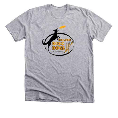 Prairie Disc Dogs, a Athletic Heather Premium Unisex Tee